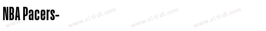 NBA Pacers字体转换